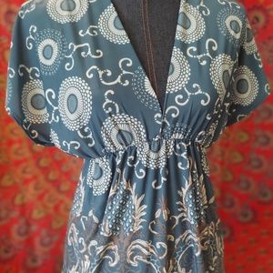 Charlotte Russe Blue Blouse size Large